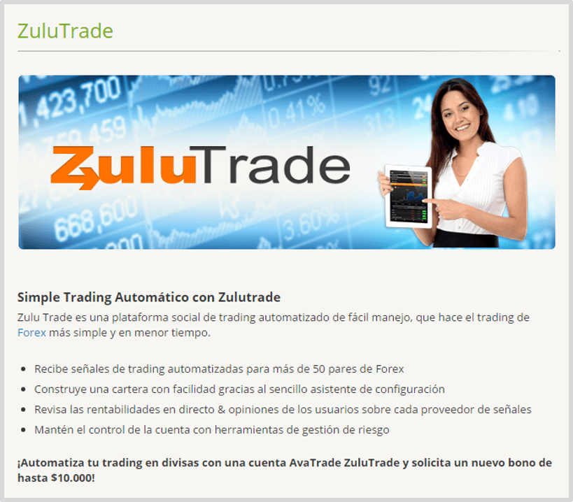 Trading automático de Avatrade